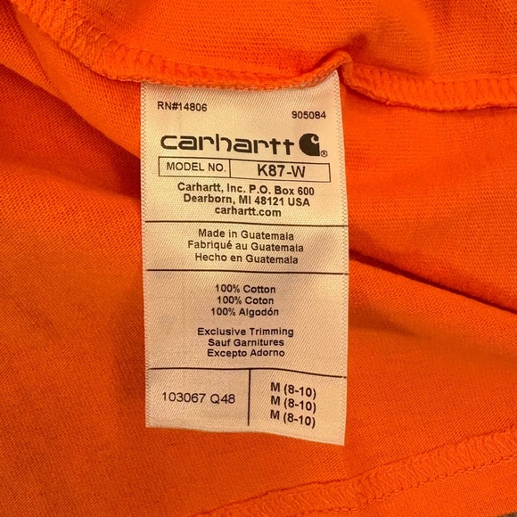 Carhartt Women's Loose Fit T-Shirt Size M Heavyweight Short Sleeves Pocket NWT - Picture 12 of 13